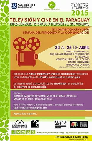 Exposición de audiovisuales  por la semana del Periodista
