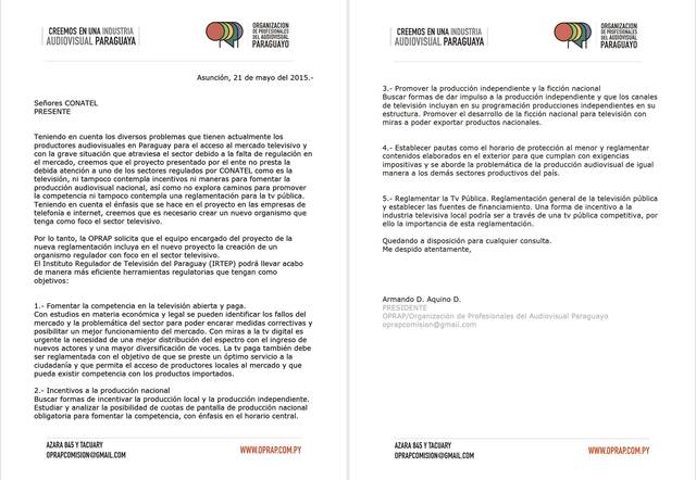 Se da nuevamente entrada a una nota en la CONATEL