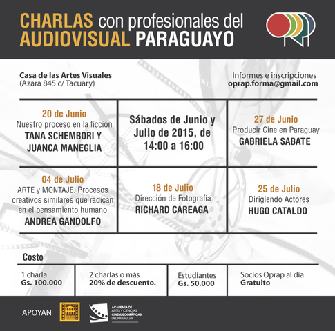 Ciclo de charlas con profesionales.