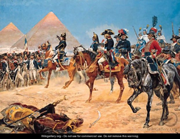 Napoleon bojuje v Egyptě
