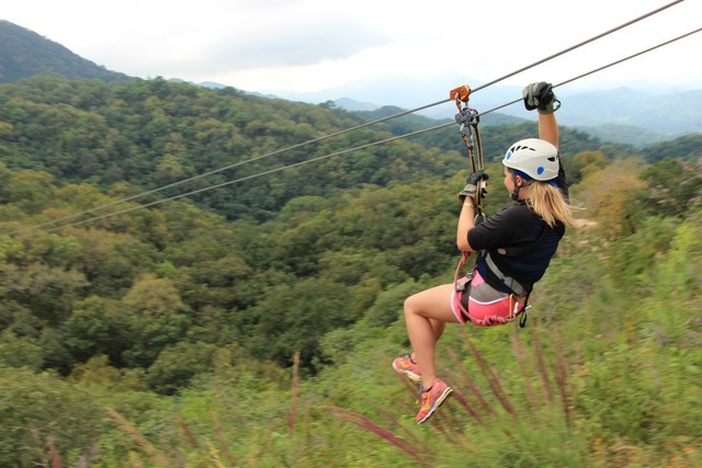 ziplining