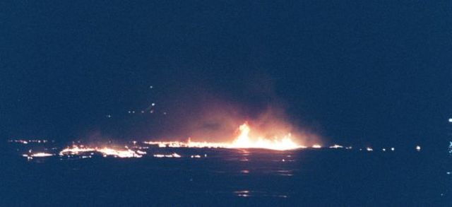 TWA Flight 800 explodes