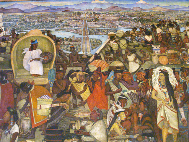 Llegada de los españoles a Tenochtitlán