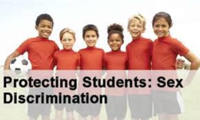 Title IX prohibits sex discrimination in schools