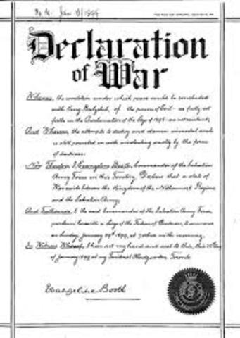 San Marino declares war on Austria Hungary