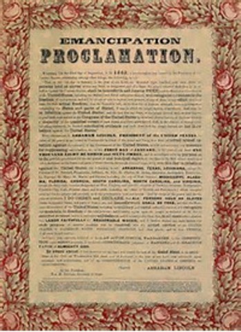 The Emancipation Promclamation
