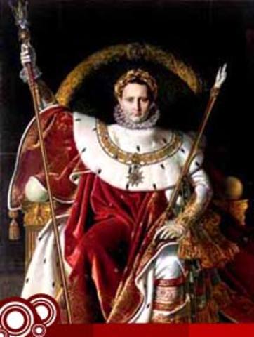 Napoleón es proclamado emperdor. Francia.