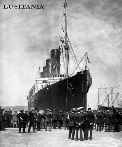 Arrival of the Lusitania