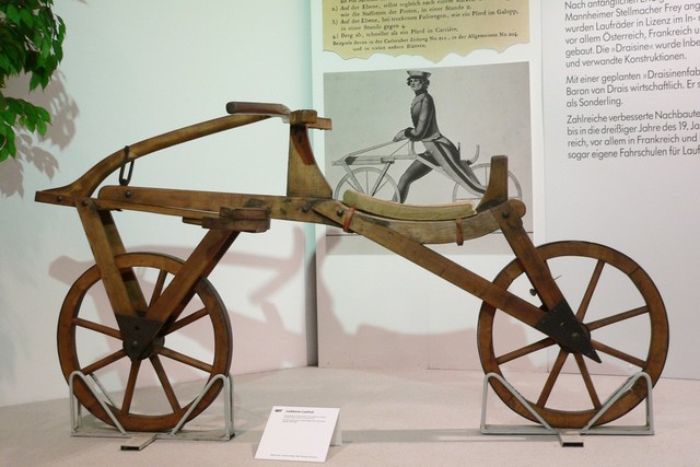 The bike was invented by a guy named Comte Mede ed Sivrac of France.