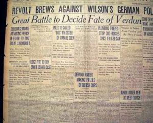 Battle of Verdun Begins