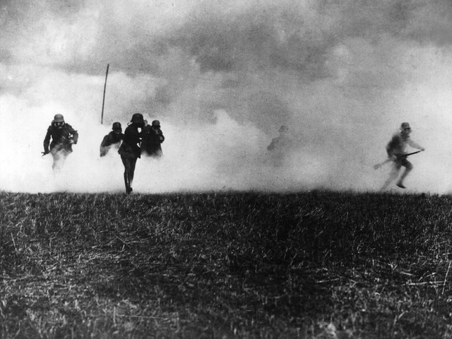 First German gas cloud attack