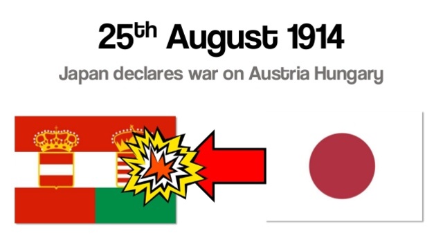 Japan declares war on Austria-Hungary