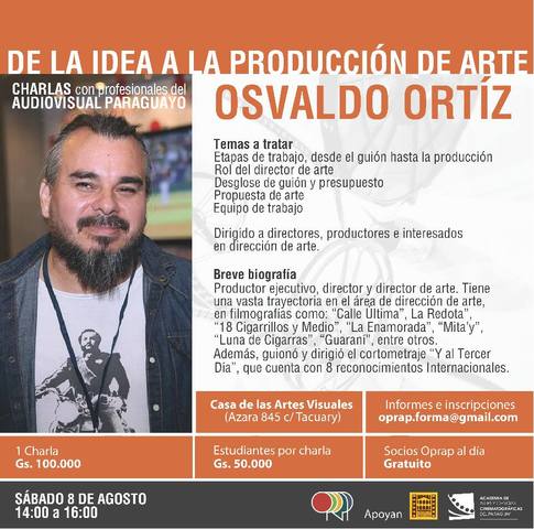 Charla de Producción de Arte con Osvaldo Ortiz Faiman