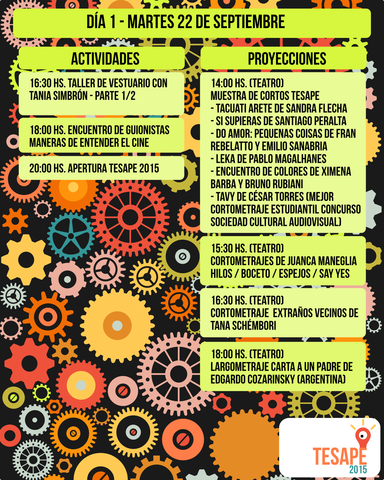 Actividades día 1 TESAPE 2015