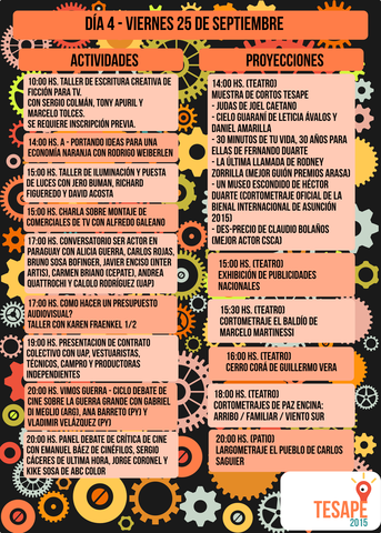 Actividades día 4 TESAPE 2015