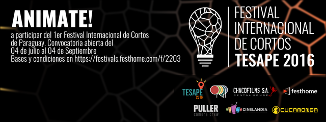 FESTIVAL DE CORTOS TESAPE abre convocatoria