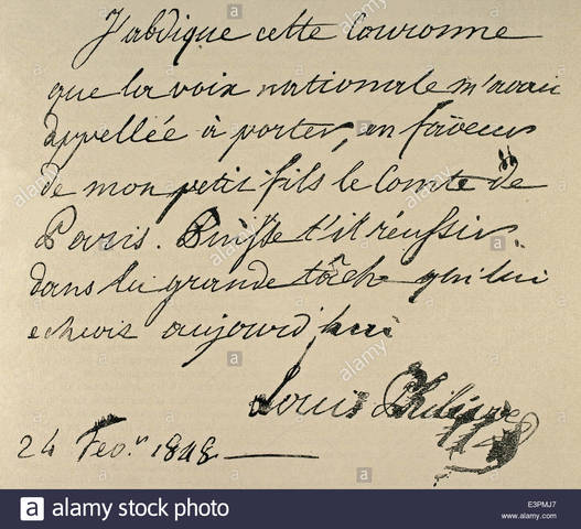 Abdication of Louis-Philippe