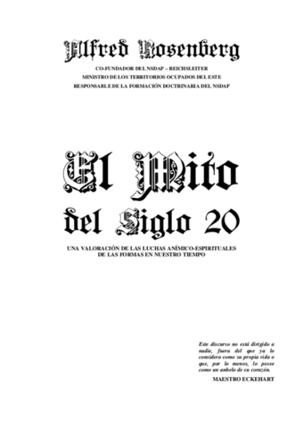 El mito del siglo XX
