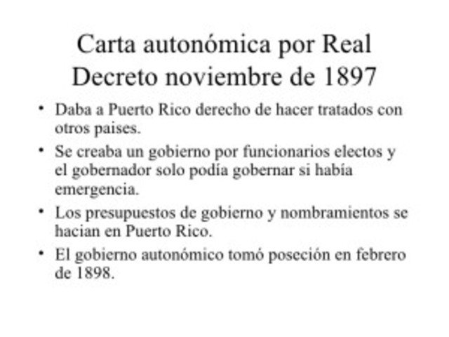 Carta Autonómica - 1897