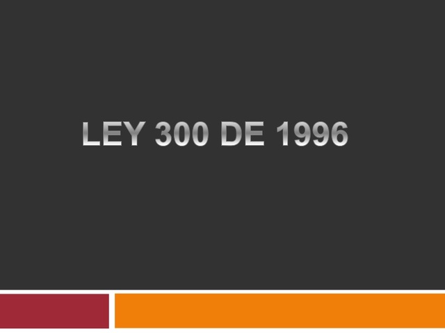 ley 300 de 1996 ley general de turismo