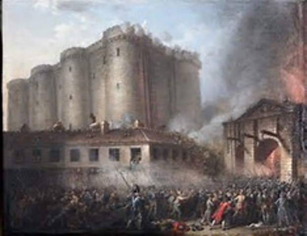 Parisians Storm the Bastille