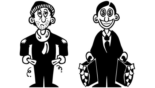 Fra rich til poor på sekundet (1980-årene)