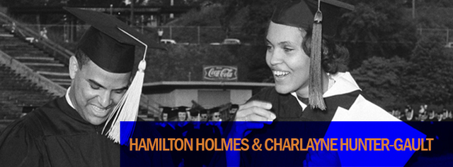Hamilton Holmes and Charlayne Hunter