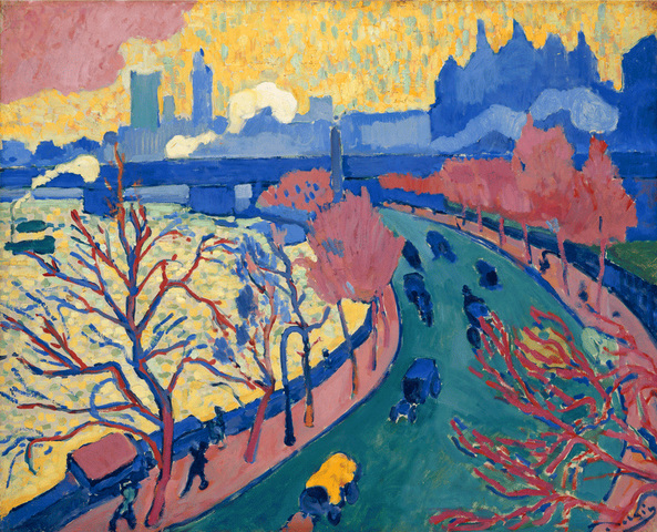 (Mundo) André Derain, el puente de Charing Cross 1906, óleo sobre lienzo