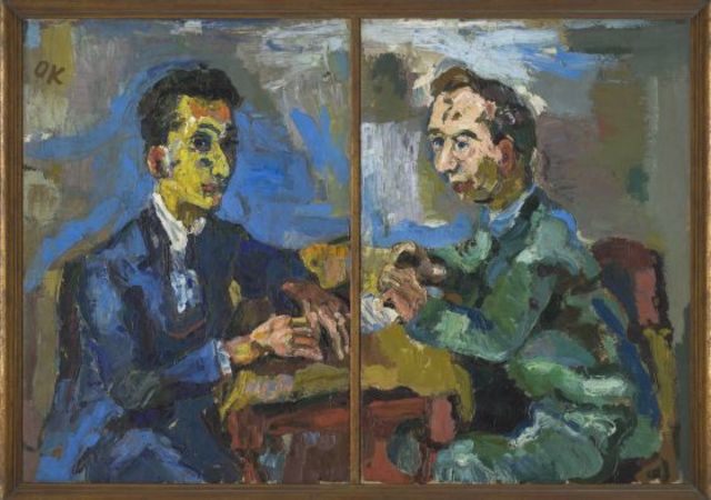 (Mundo) Oskar Kokoschka: Doble retrato de Hans Mardersteig y Carl Georg Heise, 1919