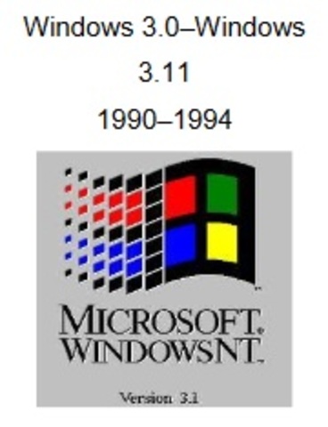 Windows 3.0–Windows 3.11