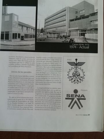 Fundacion del Hotel escuela sena  en 1974