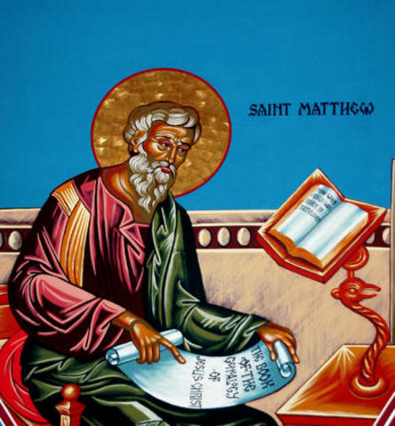 El evangelista Mateo muere por ser cristiano