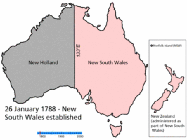 Australia was halved into two states