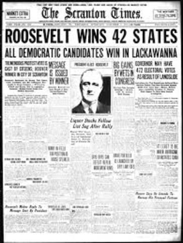FDR Elected President first term