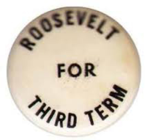 FDR elected President 3rd Term