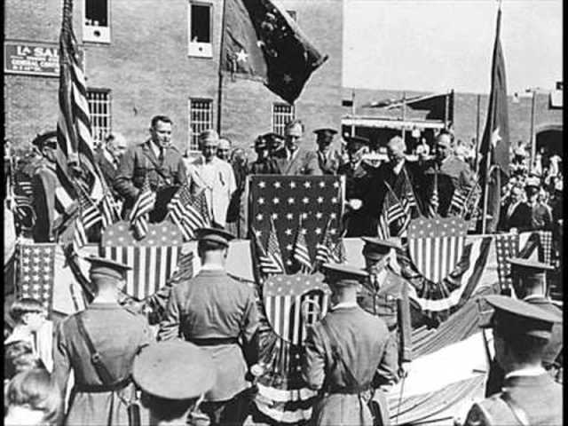 First fireside chat by FDR