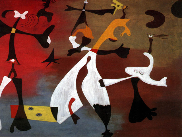 Personajes con estrella, por Joan Miro 1933