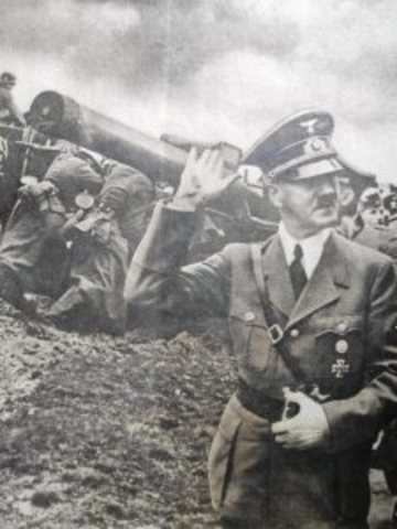 Fotografía de Hitler en Polonia