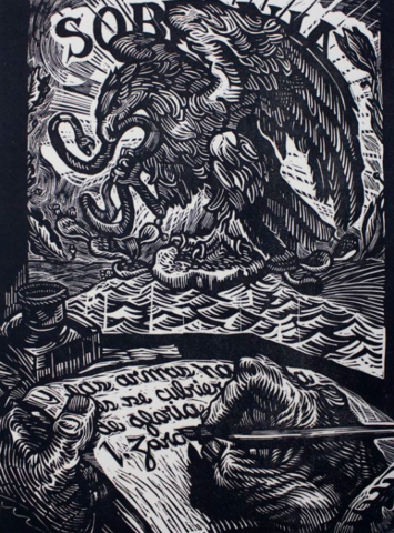 El águila con los artistas