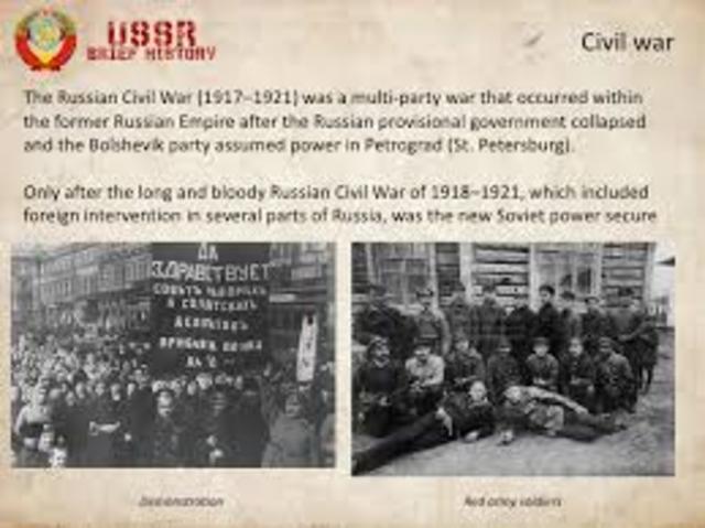 Civil War and the formation of the USSR