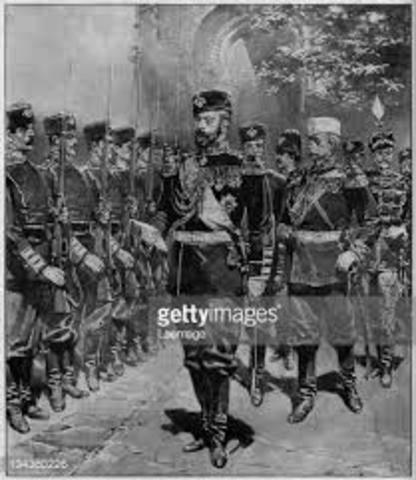 Tsar takes control of the troops