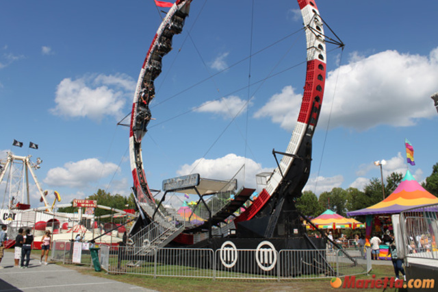 I went to the fair with my friends