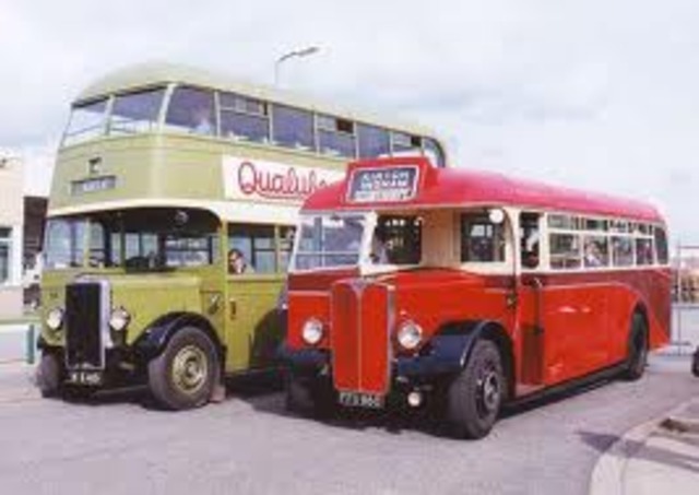 The use of busses is still a main form of transport