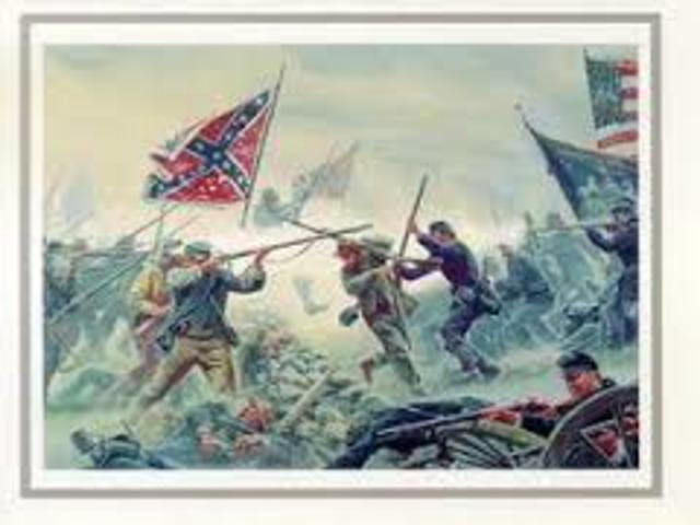 The battle of Gettysburg