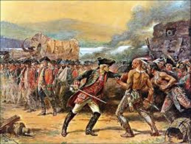 War between English and French Colonist