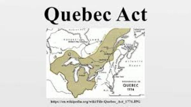 Britian passes the quebec act