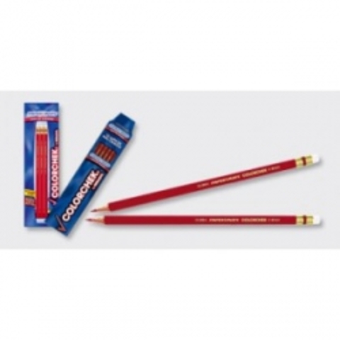 Lápiz mirado y rojo check