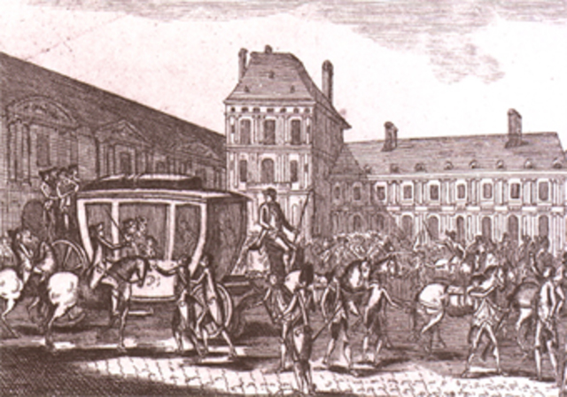 La fuite du roi à Varennes.