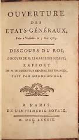 convocation des Etats généraux