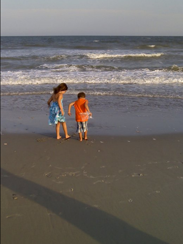 shell hunting with my brother and dad